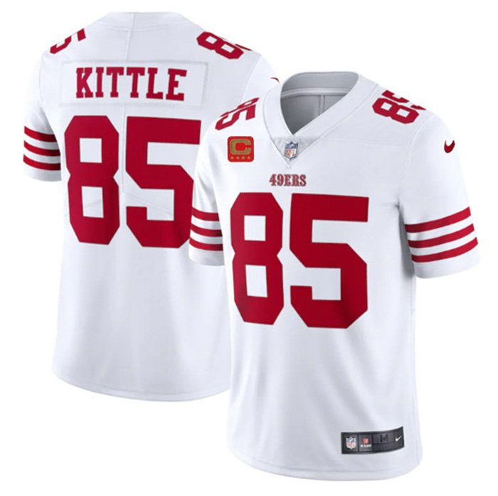 Men San Francisco 49ers 85 George Kittle 2022 White With 1 Star 