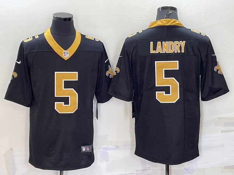 Nike New Orleans Saints 5 Jarvis Landry Black Vapor Untouchable Limited Jersey