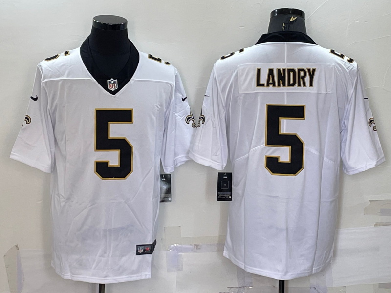 Nike New Orleans Saints 5 Jarvis Landry White Vapor Untouchable Limited Jersey