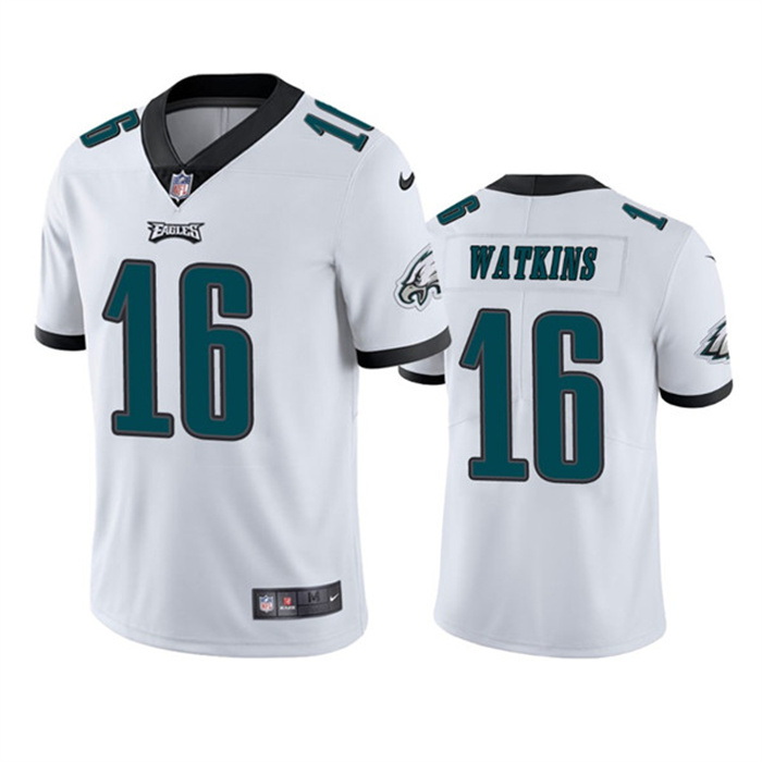 Men Philadelphia Eagles 16 Quez Watkins 2022 White Vapor Untouch