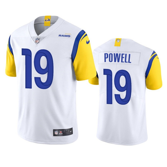 Men Los Angeles Rams 19 Brandon Powell White Vapor Untouchable Limited Stitched Football Jersey