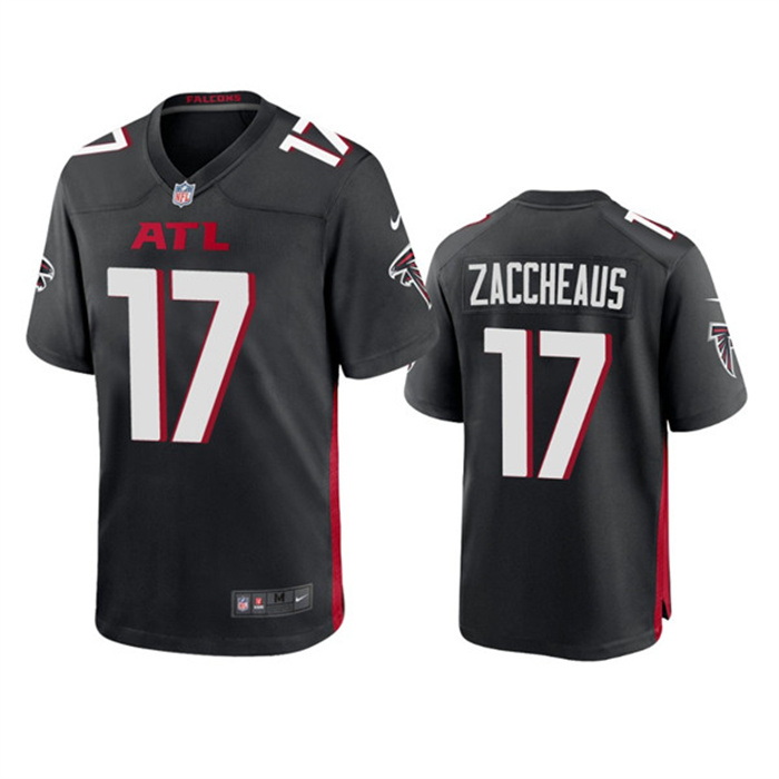 Men Atlanta Falcons 17 Olamide Zaccheaus Black Stitched Football Game Jersey