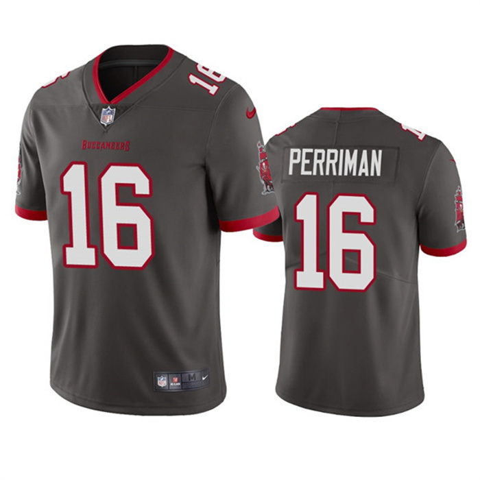 Men Tampa Bay Buccaneers 16 Breshad Perriman Grey Vapor Untouchable Limited Stitched Jersey