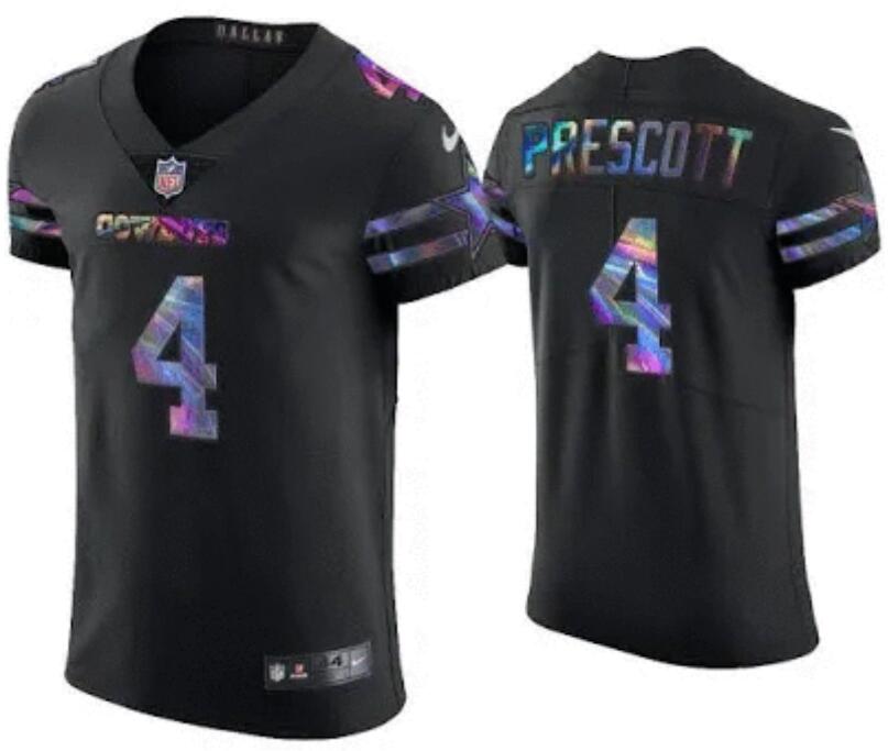 Women Dallas Cowboys Dak Prescott #4 Fashion Stitched Jersey