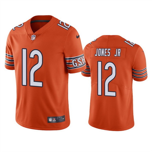 Men's Chicago Bears #12 Velus Jones Jr. Orange Vapor untouchable