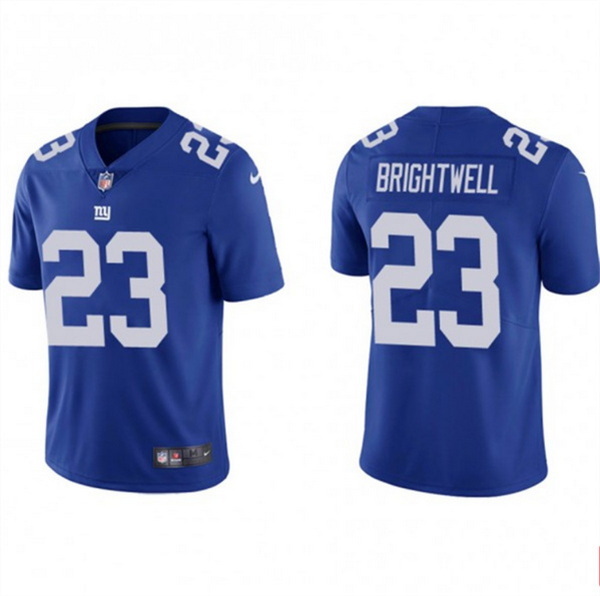 Men's New York Giants #23 Gary Brightwell Blue Vapor Untouchable