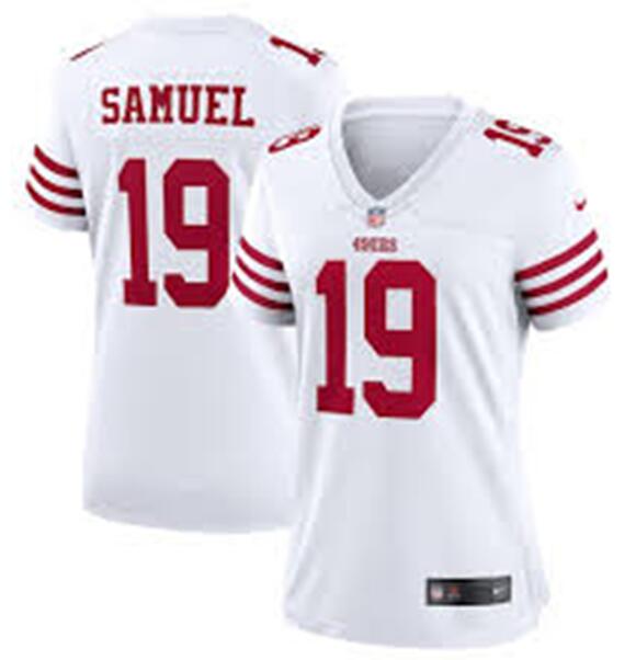 Women San Francisco 49ers 19 Deebo Samuel 2022 New White Vapor Untouchable Limited Stitched Jersey