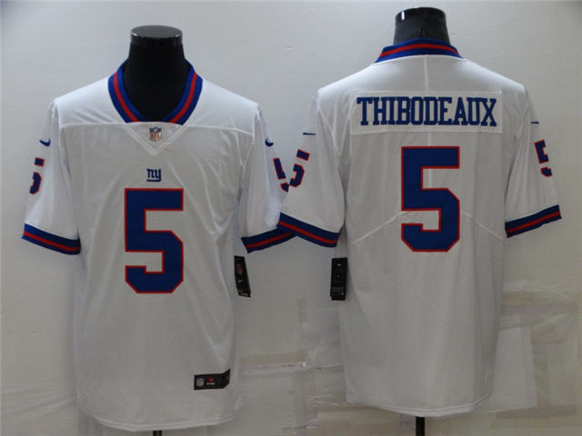 Men New York Giants #5 Kayvon Thibodeaux White Color Rush Limited Jersey