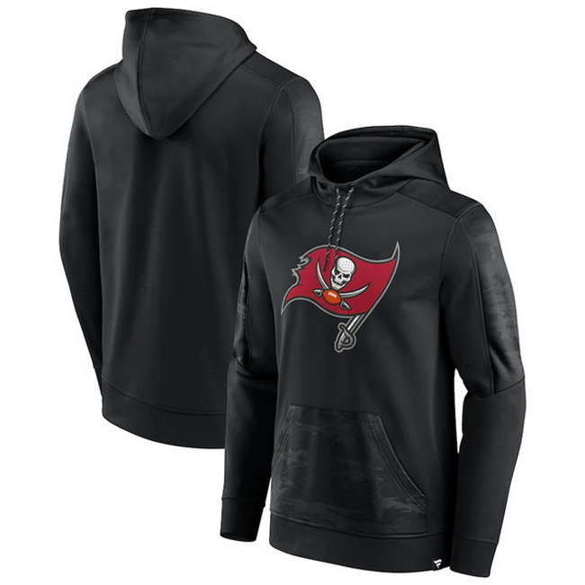 Men Tampa Bay Buccaneers Black On The Ball Pullover Hoodie