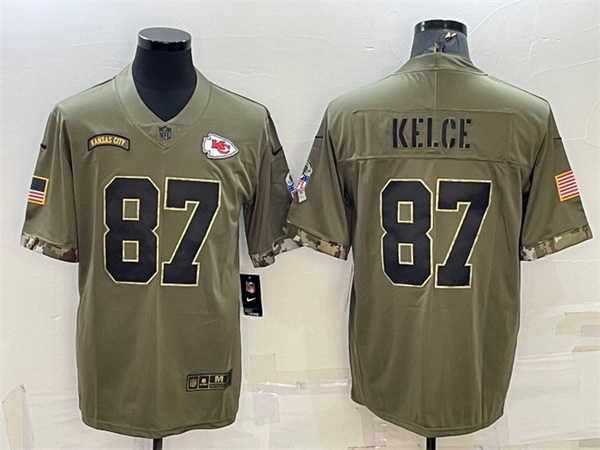 Men Kansas City Chiefs 87 Travis Kelce Limited Stitched Football Jersey