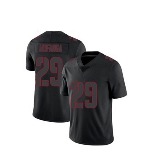 Men's San Francisco 49ers #29 Talanoa Hufanga Black 2018 Fashion Impact Black Color Rush Stitched NF