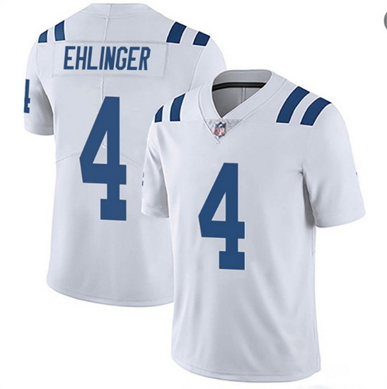 Men Indianapolis Colts 4 Sam Ehlinger White Vapor Untouchable St