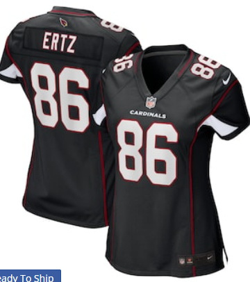 Women Arizona Cardinals 86 Zach Ertz Black Vapor Limited Jersey