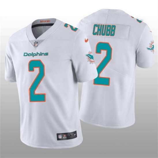 Men Miami Dolphins 2 Bradley Chubb 2022 White Vapor Untouchable Limited Stitched Jersey