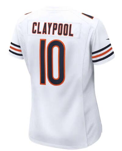 Men Nike Chase Claypool White Chicago Bears #10 2021 NFL Vapor Elite Jersey