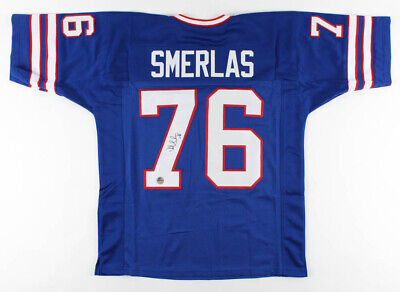 Men Buffalo bills #76 Fred Smerlas Blue  jersey