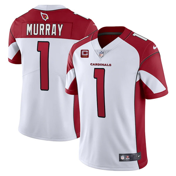 Men Arizona Cardinals 2022 #1 Kyler Murray White With 3-star C Patch Vapor Untouchable Limited Stitc