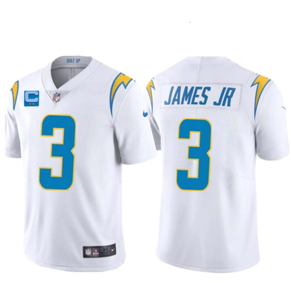 Men Los Angeles Chargers 2022 #3 Derwin James Jr. White With 2-star C Patch Vapor Untouchable Limite