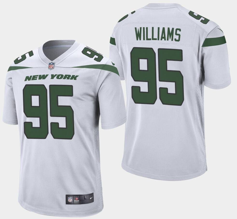 Men New York Jets #95 Quinnen Williams White Vapor Untouchable Limited Stitched NFL Jersey