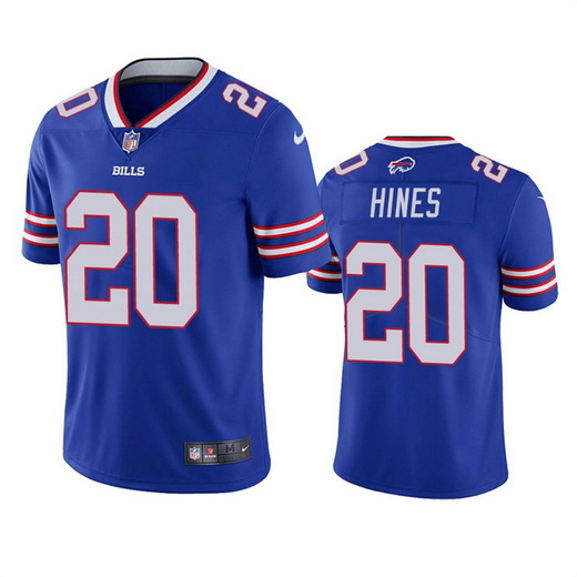 Men Buffalo Bills 20 Nyheim Hines Blue Vapor Untouchable Limited Stitched Jersey