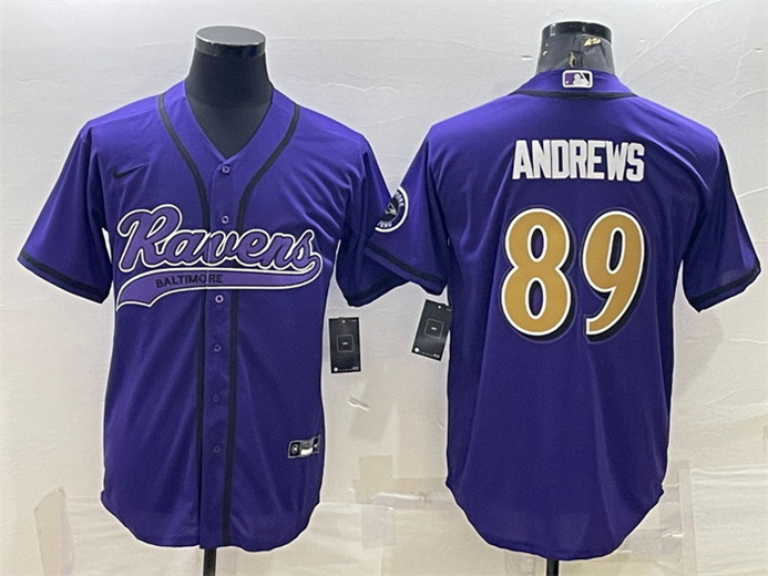 Men Baltimore Ravens 89 Mark Andrews Purple Color Rush Limited Jersey