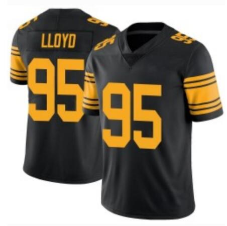 Men's Nike Pittsburgh Steelers #95 Greg Lloyd Black Rush NFL Stitched NFL Jersey