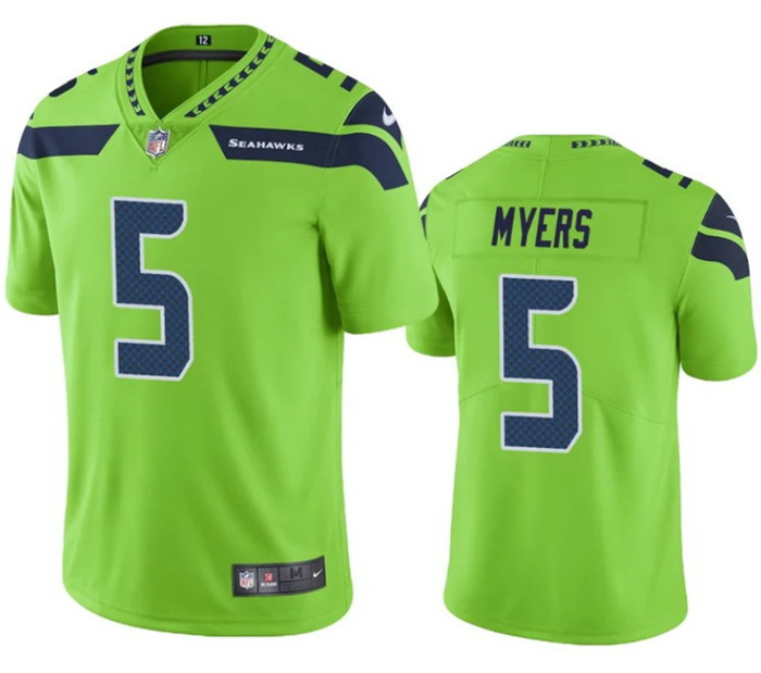 Men Seattle Seahawks 5 Jason Myers Green Vapor Untouchable Limited Stitched Jersey