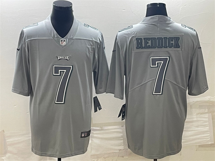 Men Philadelphia Eagles 7 Haason Reddick Gray Atmosphere Fashion Stitched Jersey