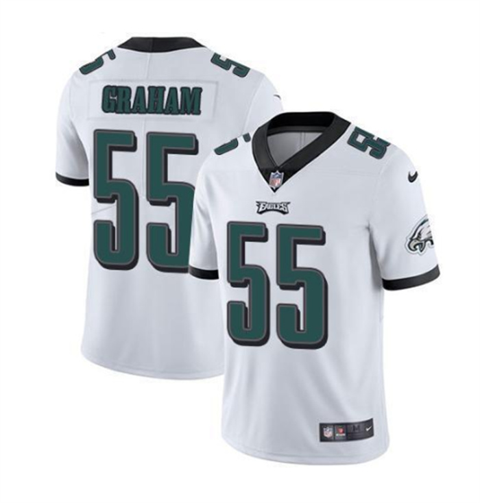 Men Philadelphia Eagles 55 Brandon Graham White Vapor Untouchable Limited Stitched