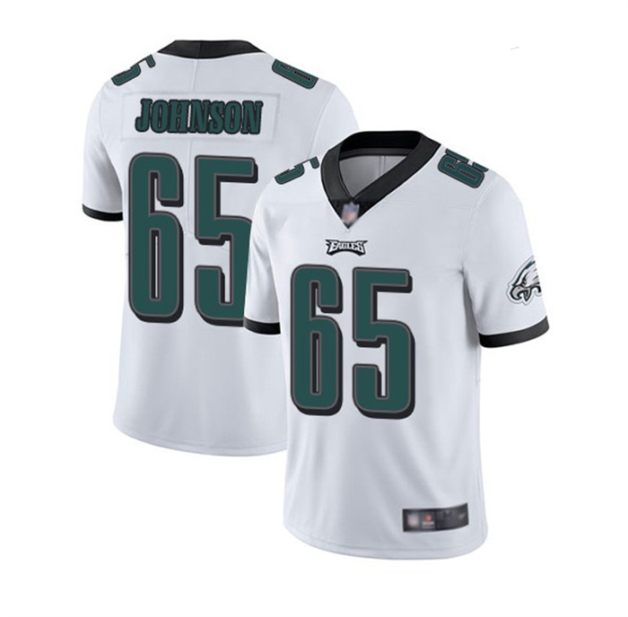 Men Philadelphia Eagles 65 Lane Johnson White Vapor Untouchable Limited Stitched Jersey