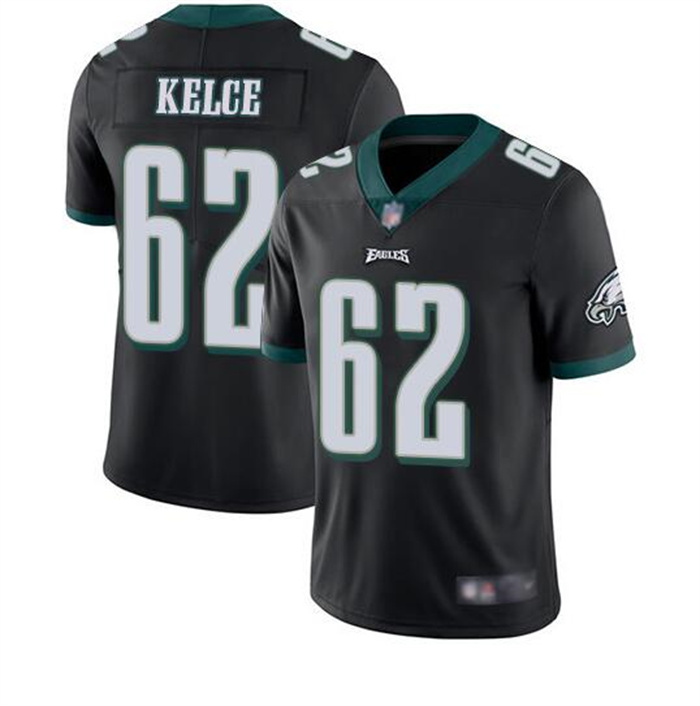 Youth Philadelphia Eagles 62 Jason Kelce Black Vapor Untouchable Limited Stitched Football Jersey