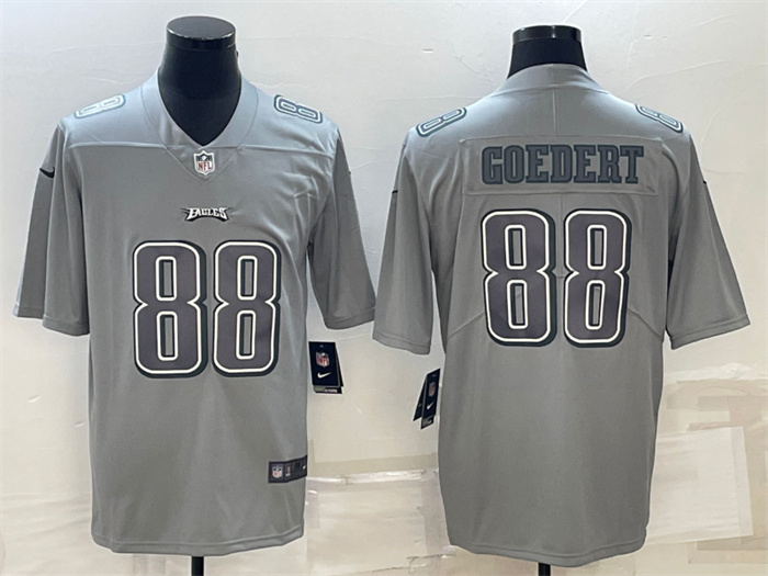 Men Philadelphia Eagles 88 Dallas Goedert Gray Atmosphere Fashion Stitched Jersey