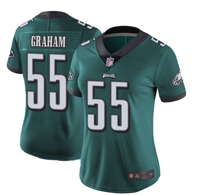 Women Philadelphia Eagles 55 Brandon Graham Green Vapor Untouchable Limited Stitched Football Jersey