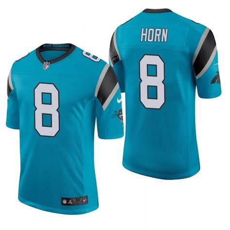 Men Carolina Panthers Jaycee Horn Blue jersey