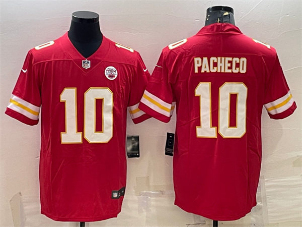 Mens Kansas City Chiefs #10 Isaih Pacheco Nike Red Vapor Untouchable Limited Player Jersey