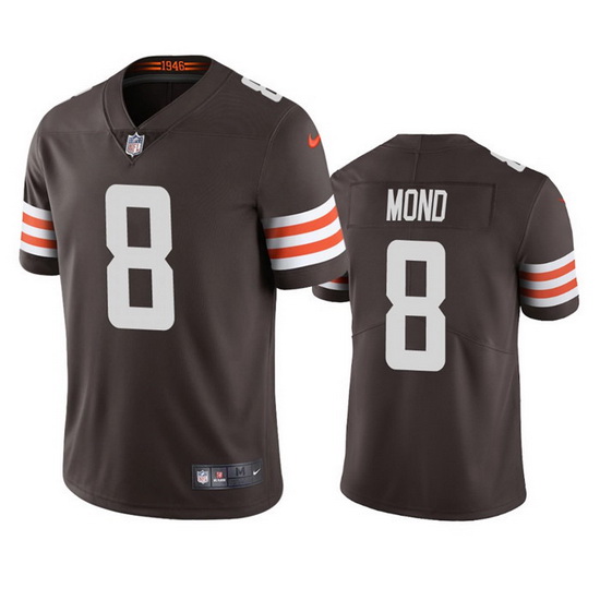 Men's Cleveland Browns #8 Kellen Mond Brown Vapor Untouchable Limited Stitched Jersey