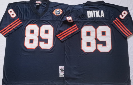 Chicago Bears Blue 89 DITKA Blue Stitched NFL Throwback Jersey