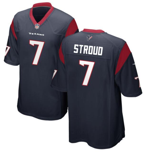 Nike Houston Texans CJ Stroud #7 Blue Vapor Untouchable Limited Stitched NFL Jersey