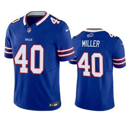 Men Buffalo Bills 40 Von Miller Blue 2023 F.U.S.E. Vapor Untouchable Limited Stitched Jersey