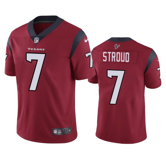 Men Houston Texans 7 C J Stroud Red Vapor Untouchable Stitched Football Jersey