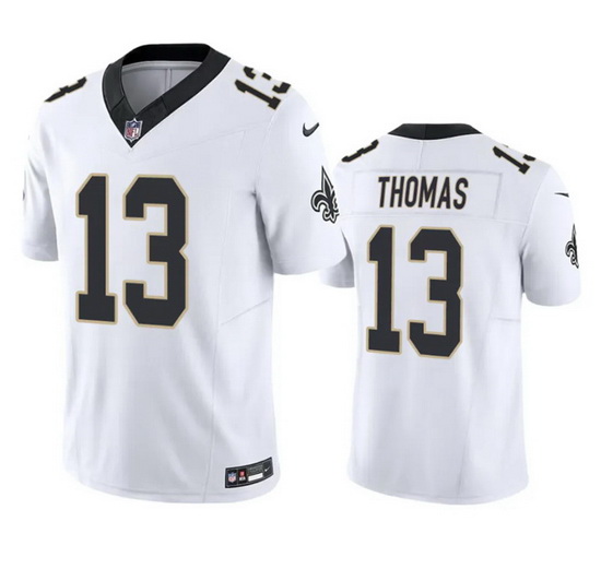 Men New Orleans Saints 13 Michael Thomas White 2023 F.U.S.E. Vapor Untouchable Limited Stitched Jers