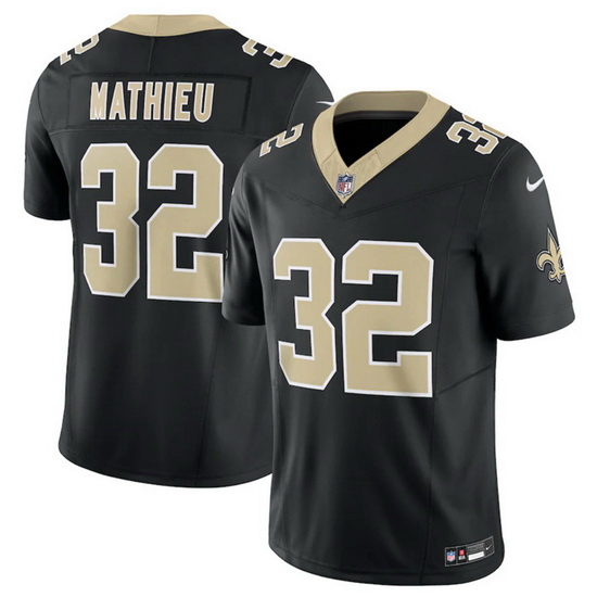 Men New Orleans Saints 32 Tyrann Mathieu Black 2023 F.U.S.E. Vapor Untouchable Limited Stitched Jers