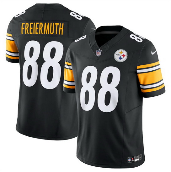 Men Pittsburgh Steelers 88 Pat Freiermuth Black 2023 F.U.S.E. Vapor Untouchable Limited Jersey