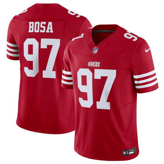 Men San Francisco 49ers 97 Nick Bosa Red 2023 F.U.S.E. Vapor Untouchable Limited Stitched Football J