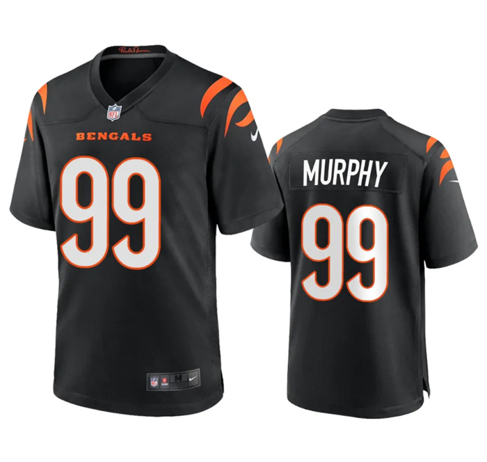 Men Cincinnati Bengals 99 Myles Murphy Black Stitched Game Jersey