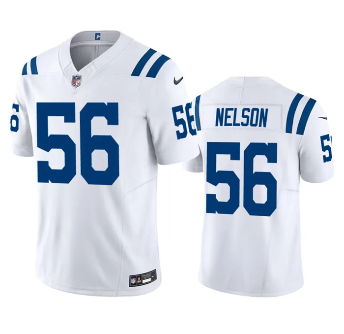 Men Indianapolis Colts 56 Quenton Nelson White 2023 F U S E Vapor Untouchable Stitched Football Jers