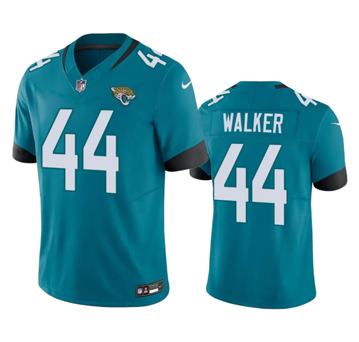 Men Jacksonville Jaguars 44 Travon Walker Teal 2023 F U S E Vapor Untouchable Limited Stitched Jerse