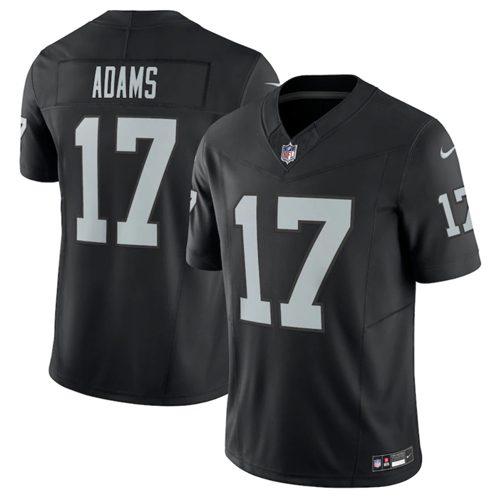 Men Las Vegas Raiders 17 Davante Adams Black 2023 F U S E Vapor Untouchable Stitched Football Jersey